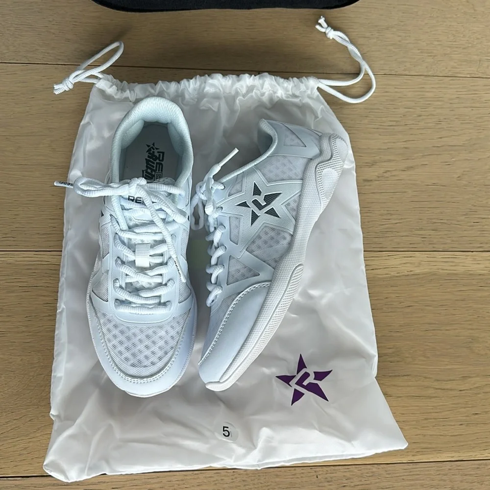 Rebel Athletic Ruthless White Cheer Shoe, size 5 - Picture 8 of 8